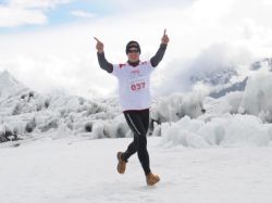 Michele Ufer beim Tenzing-Hillary Everest Marathon