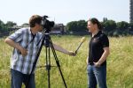 TV-Dreh mit Michele Ufer